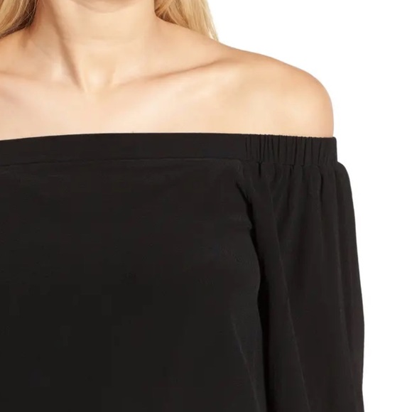 Soprano Bubble Sleeve Off the Shoulder Top - Picture 2 of 5